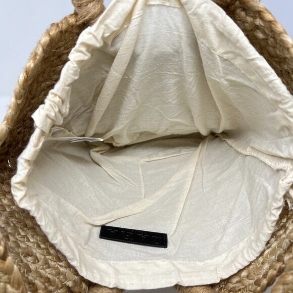 Zara Trafaluc Collection Ratan Beach Bag Shoulder Purse Boho Resort Vacation - Picture 5 of 8